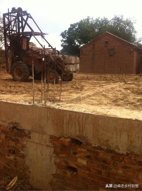 北方农村建房全过程,三层占地150平米,花了50万