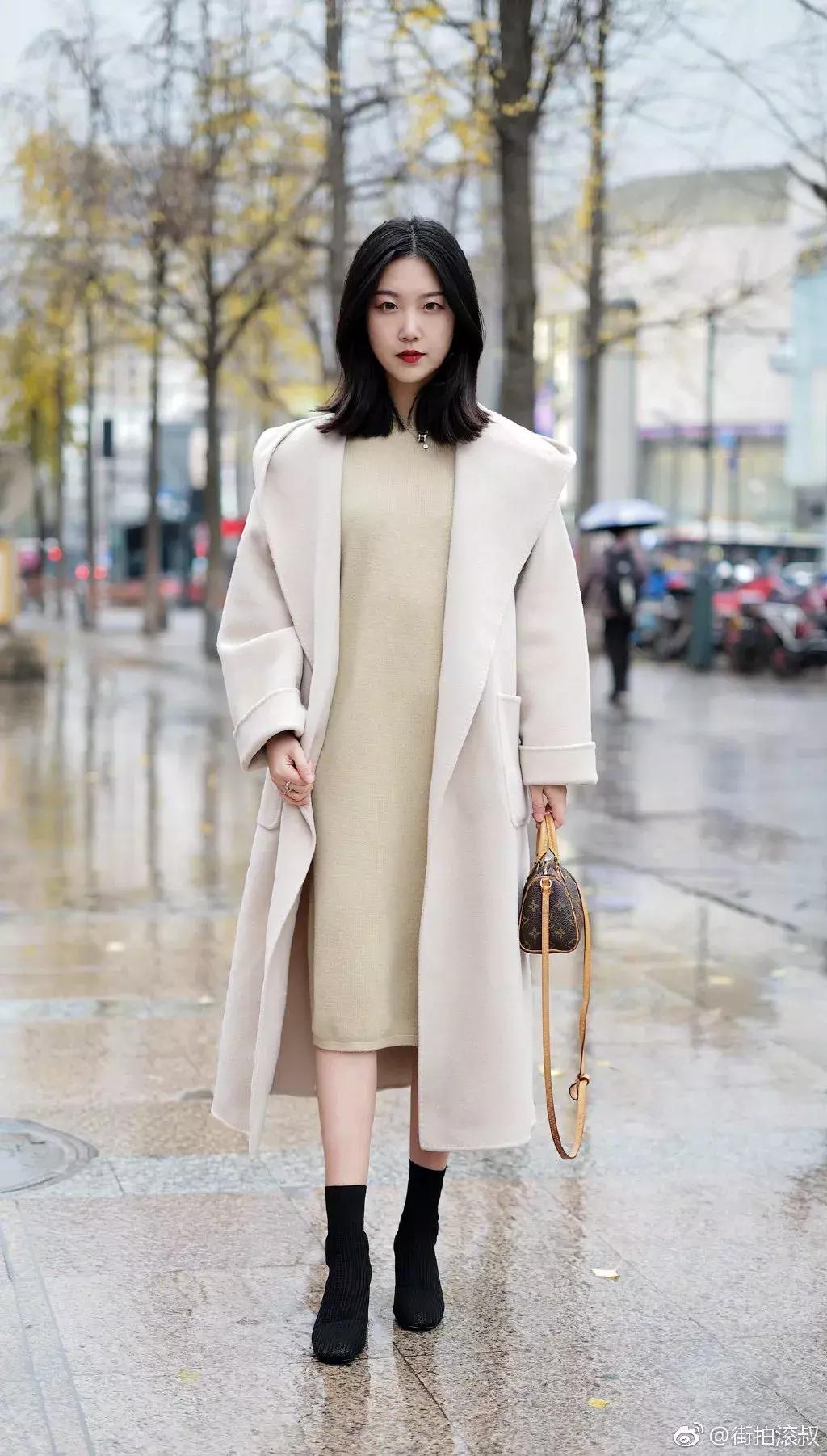 大毛衣裙子秋季女款大码,大毛衣裙穿搭女秋冬加厚