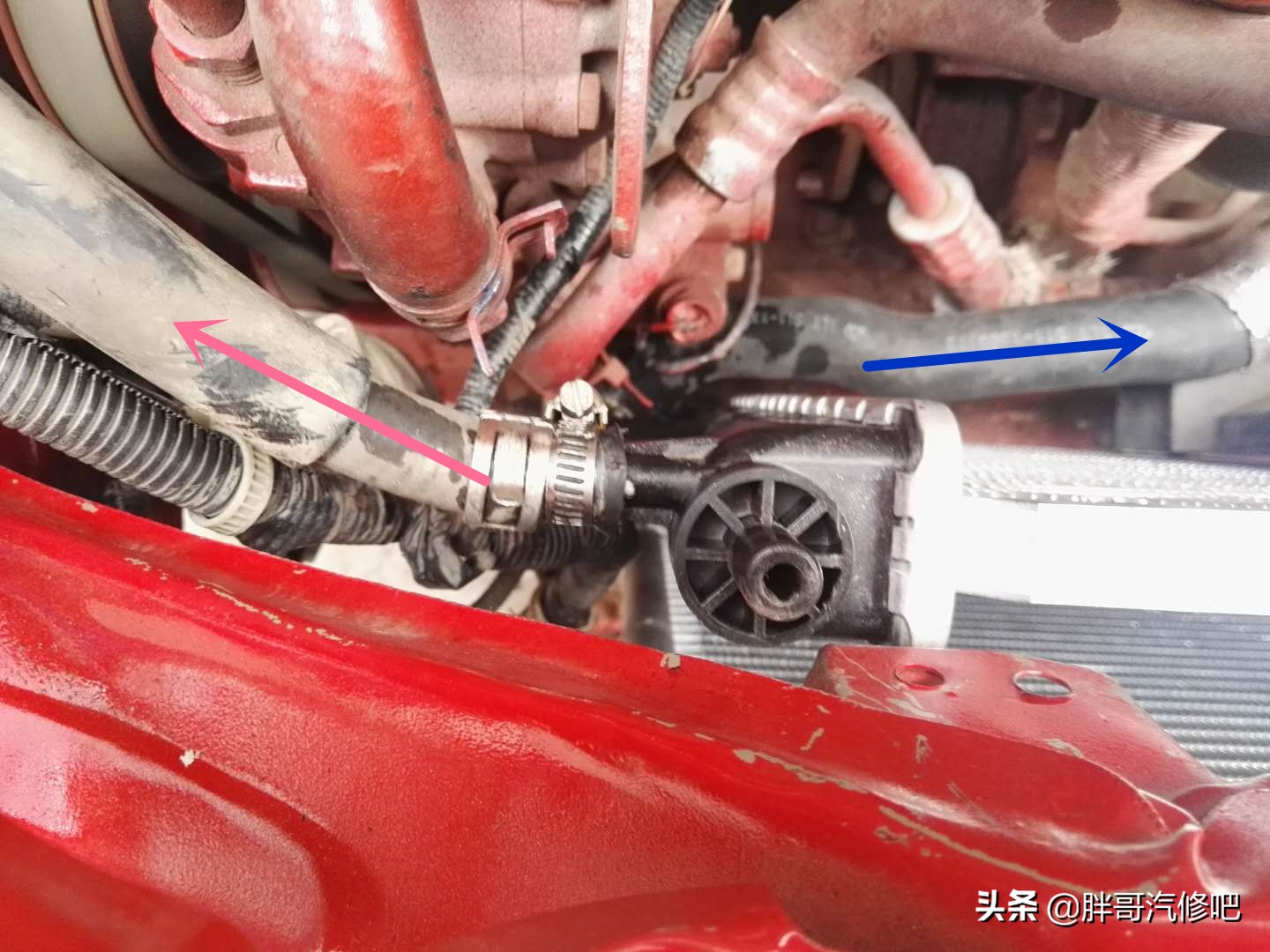 汽车冷却系统排气操作教程,胖哥教车