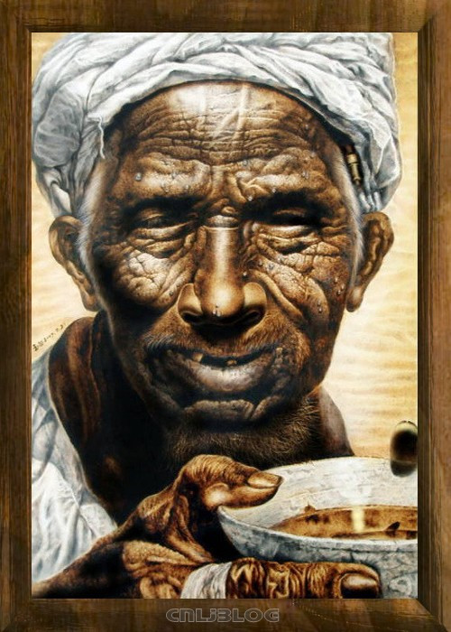 教你画画侧脸,烙画美图