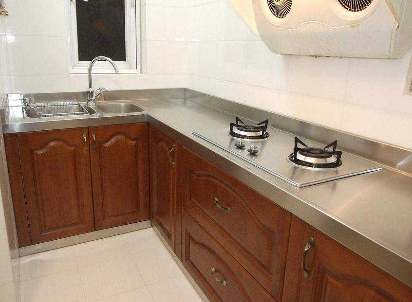 橱柜用木头台面好不好用,橱柜用不锈钢好吗