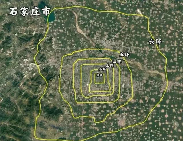 地级市和北京六环的发展对比,北京5环和广州外环面积对比
