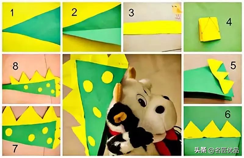 恐龙贺卡手工制作,纸盒手工制作大全创意幼儿园恐龙