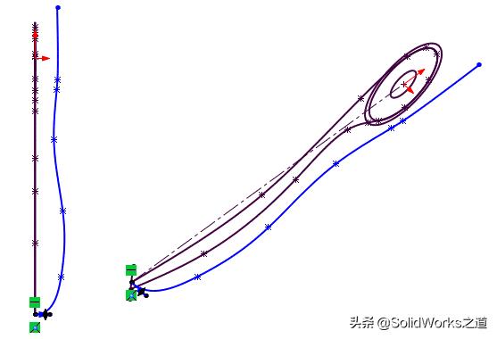 solidworks怎么把线投影在曲面上,solidworks曲面投影拉伸切除