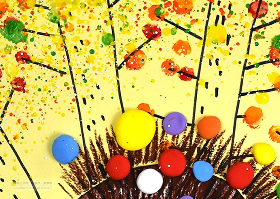 儿童画教程｜幼儿秋季艺术启蒙课程《小刺猬搬果果》