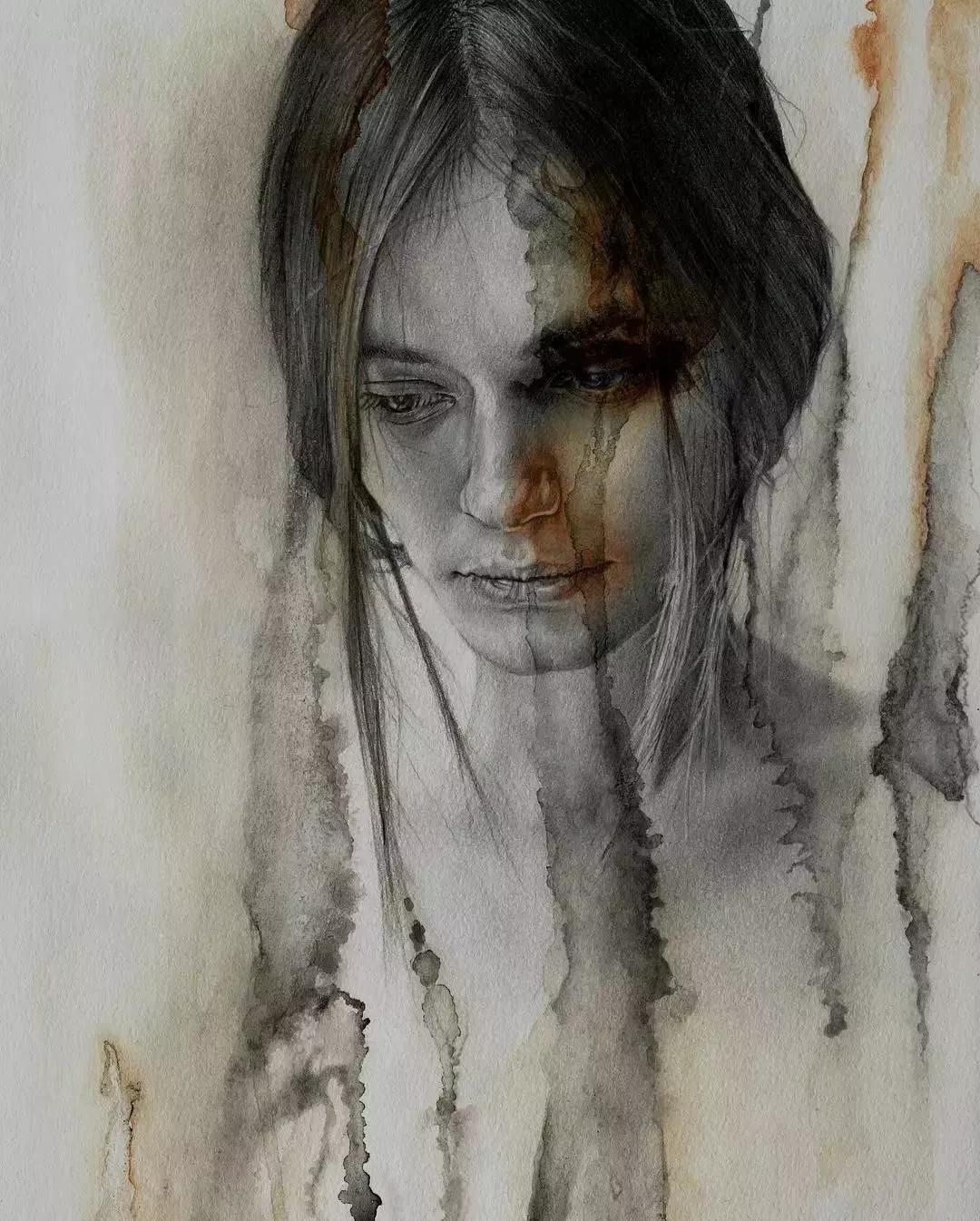 日本艺术素描画家,日本画家的素描作品