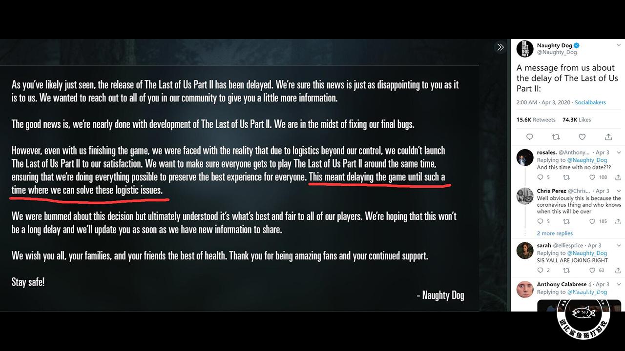 「游戏吃瓜」面对剧透，顽皮狗破罐破摔，G胖临危不动