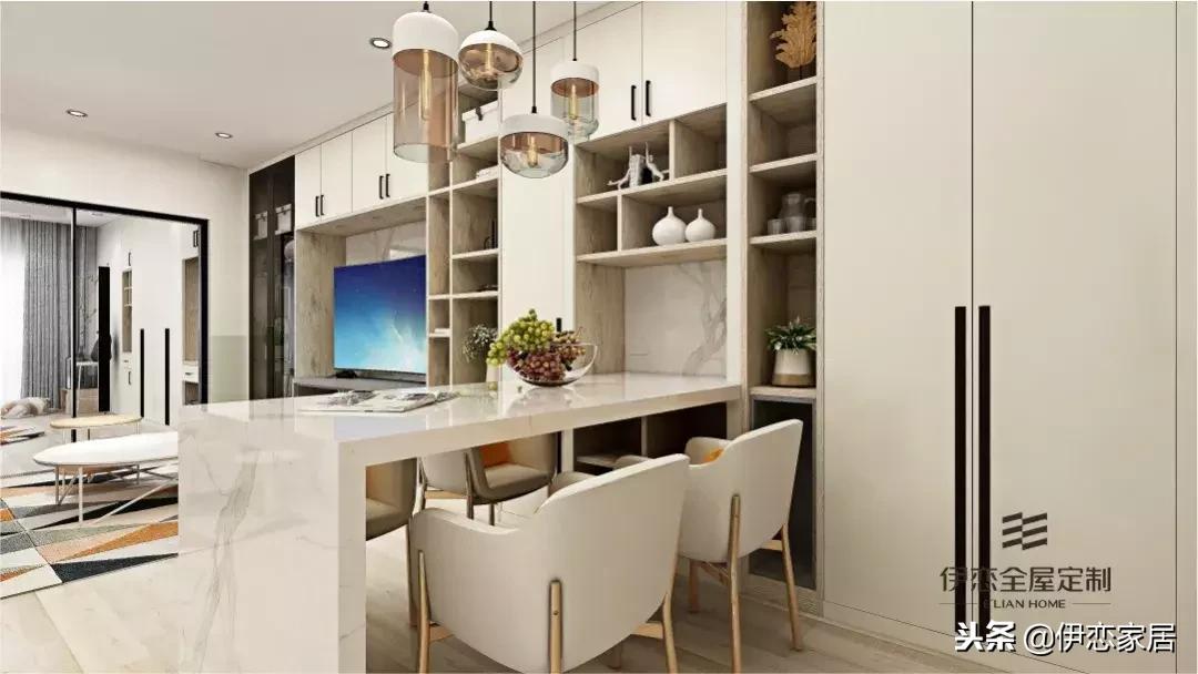 极简奶油风全屋定制柜,极简轻奢风定制柜颜色