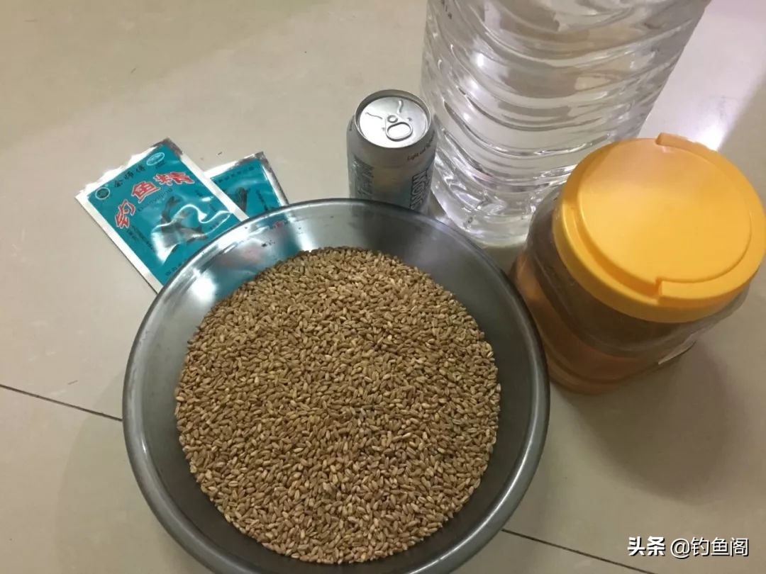 自制干小麦窝料专攻大板鲫,自制草鳊青鲫通杀窝料