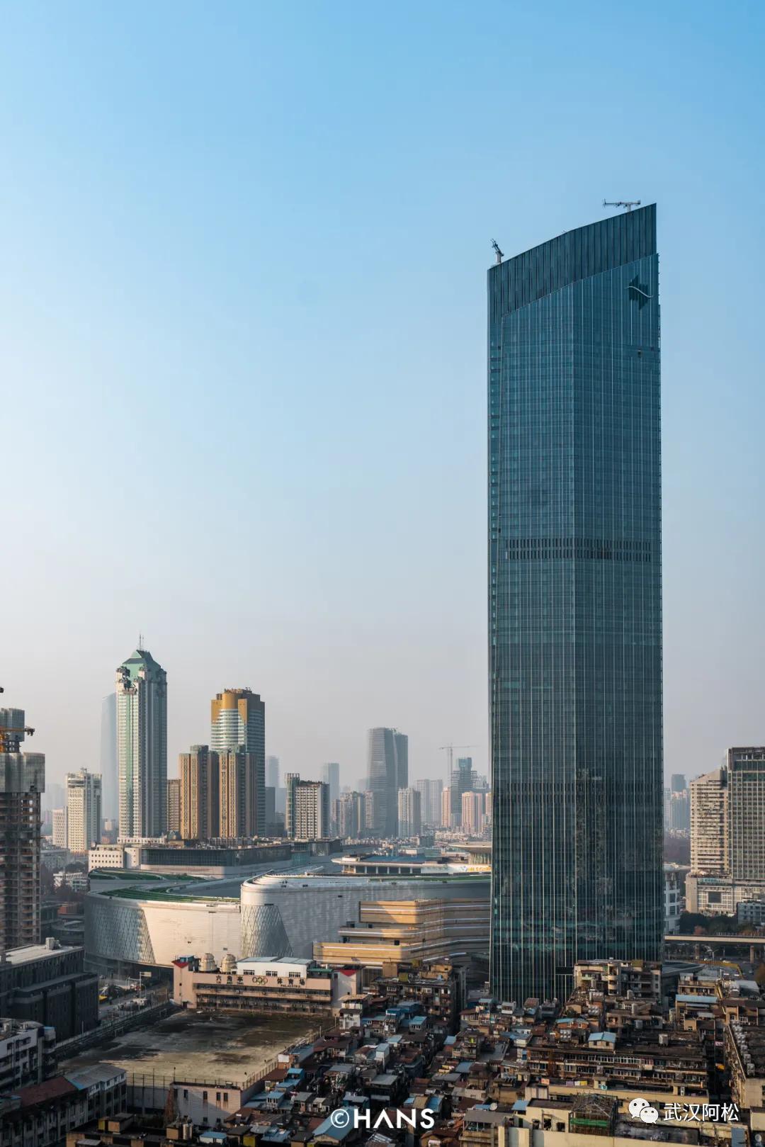 武汉十大高楼合集,武汉200米高楼全景一览