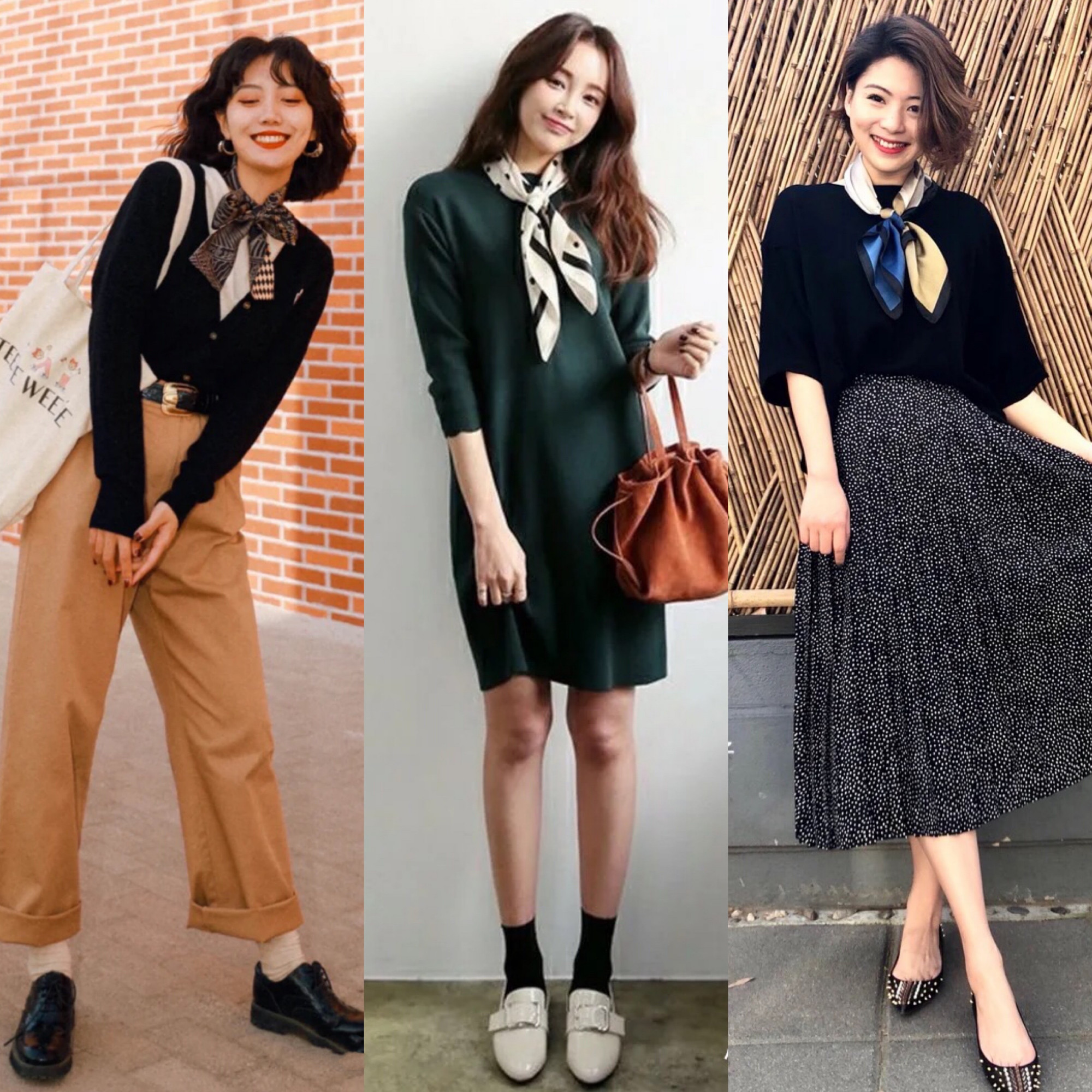 美丽的丝巾搭配美出高级感小姐姐,美丽的丝巾搭配丝巾新花样