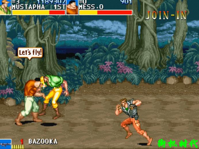 恐龙快打的隐藏招式,经典街机游戏恐龙中文重制版