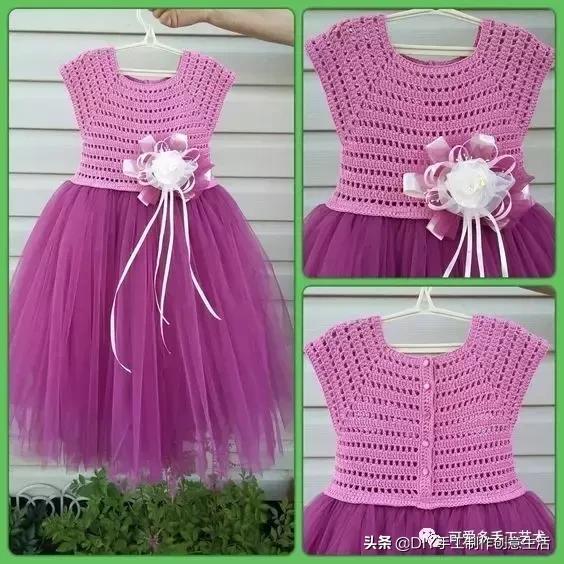 布艺手工制作蓬蓬裙,钩织裙子视频