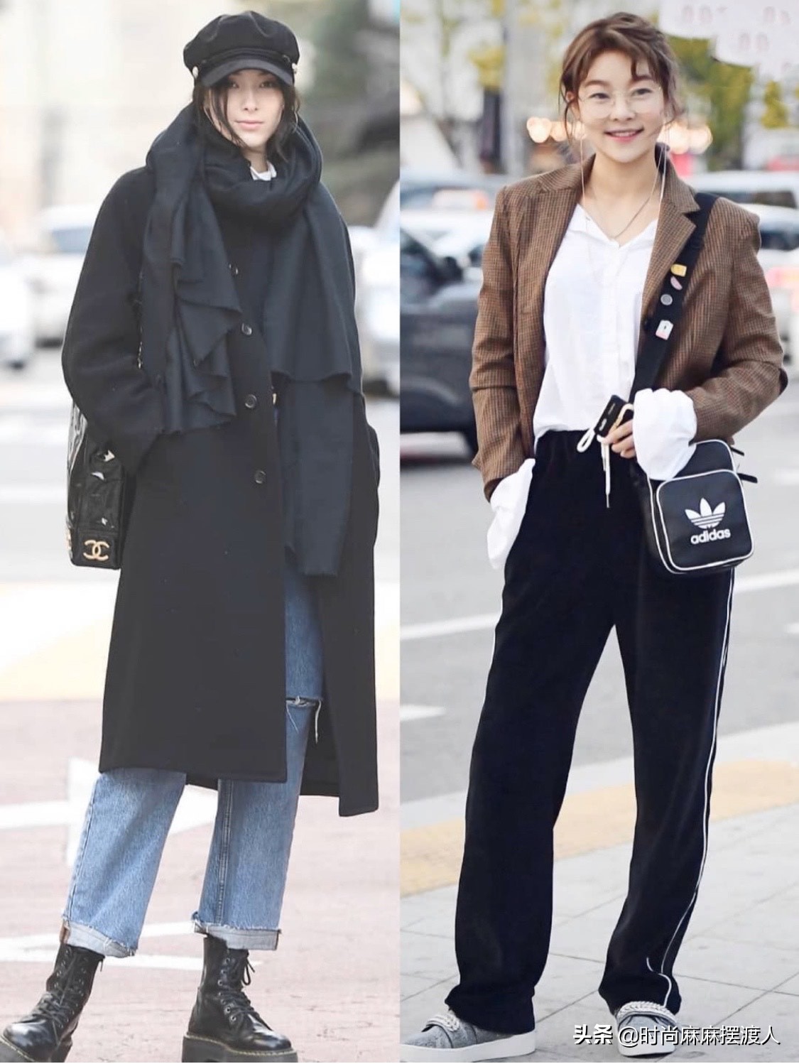 韩系休闲风简约好驾驭的早春穿搭,简单好看的韩风穿搭女