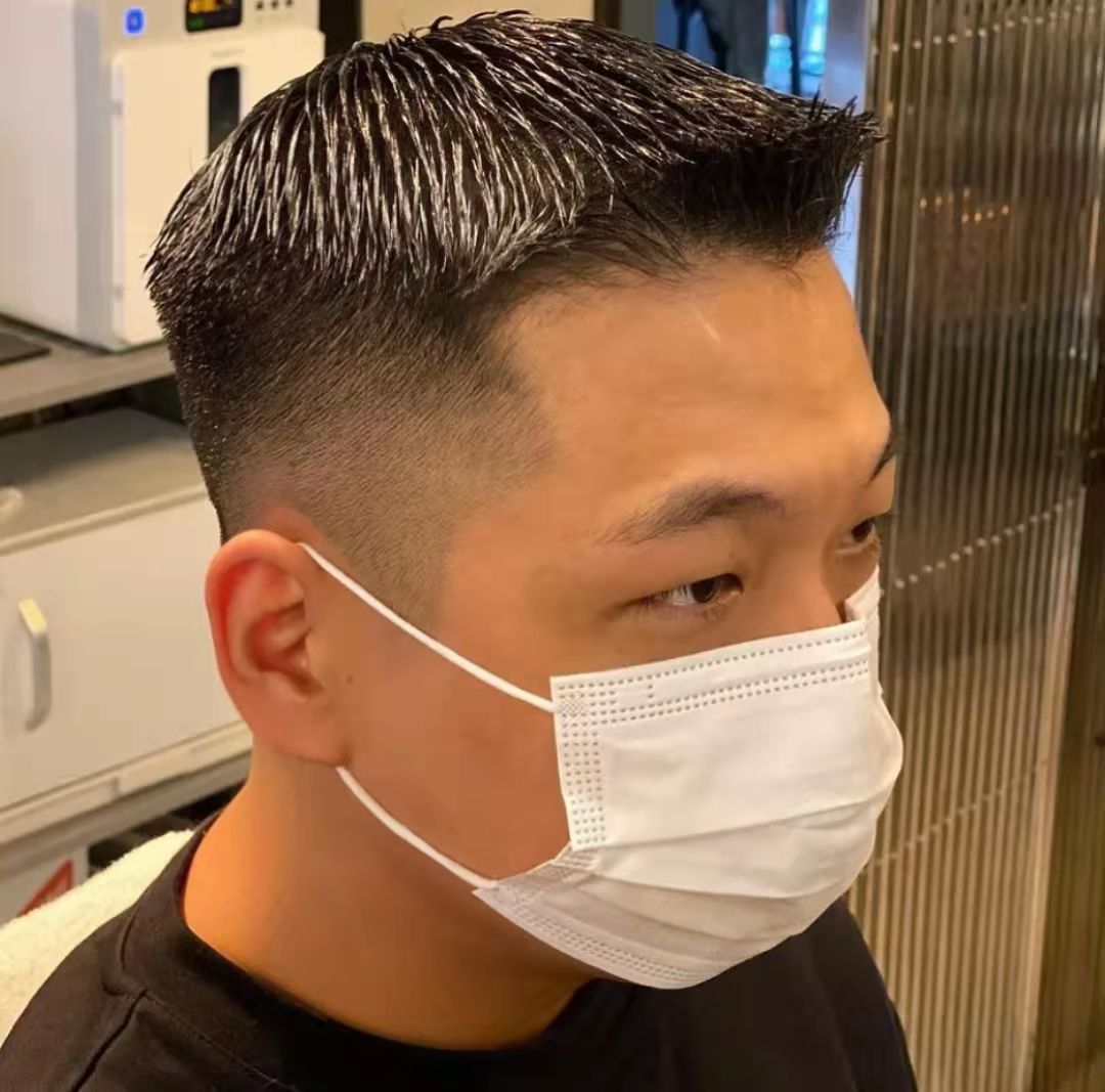 适合个子高头尖易打理的发型,发质硬适合剪寸头吗