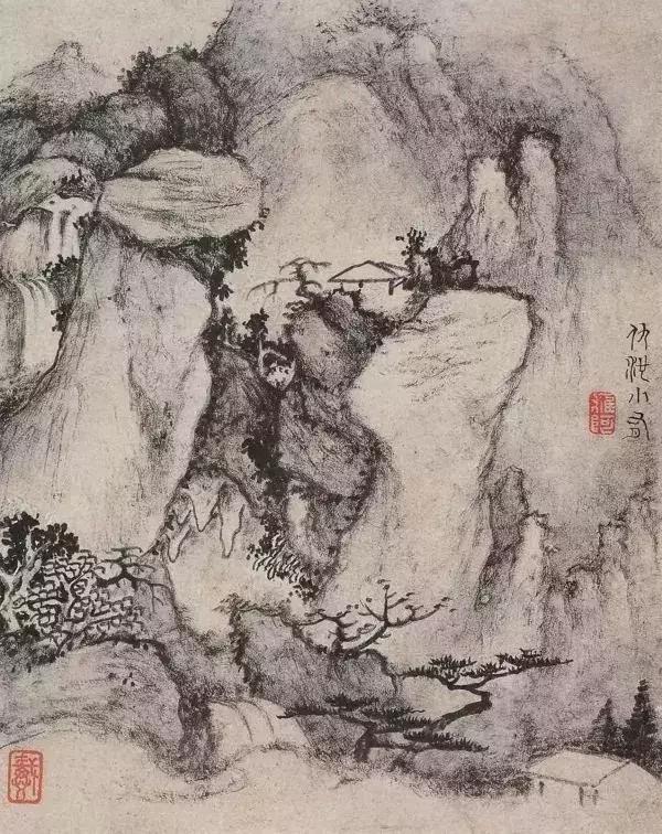 枯笔之境的书法作品,枯笔之境