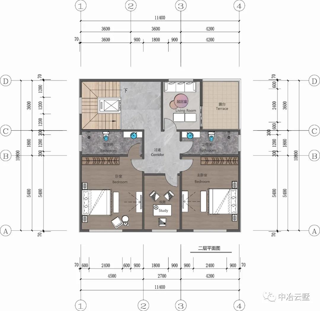 中冶云墅丨枫丹雅樾·美式风格别墅,优雅、悠闲舒适