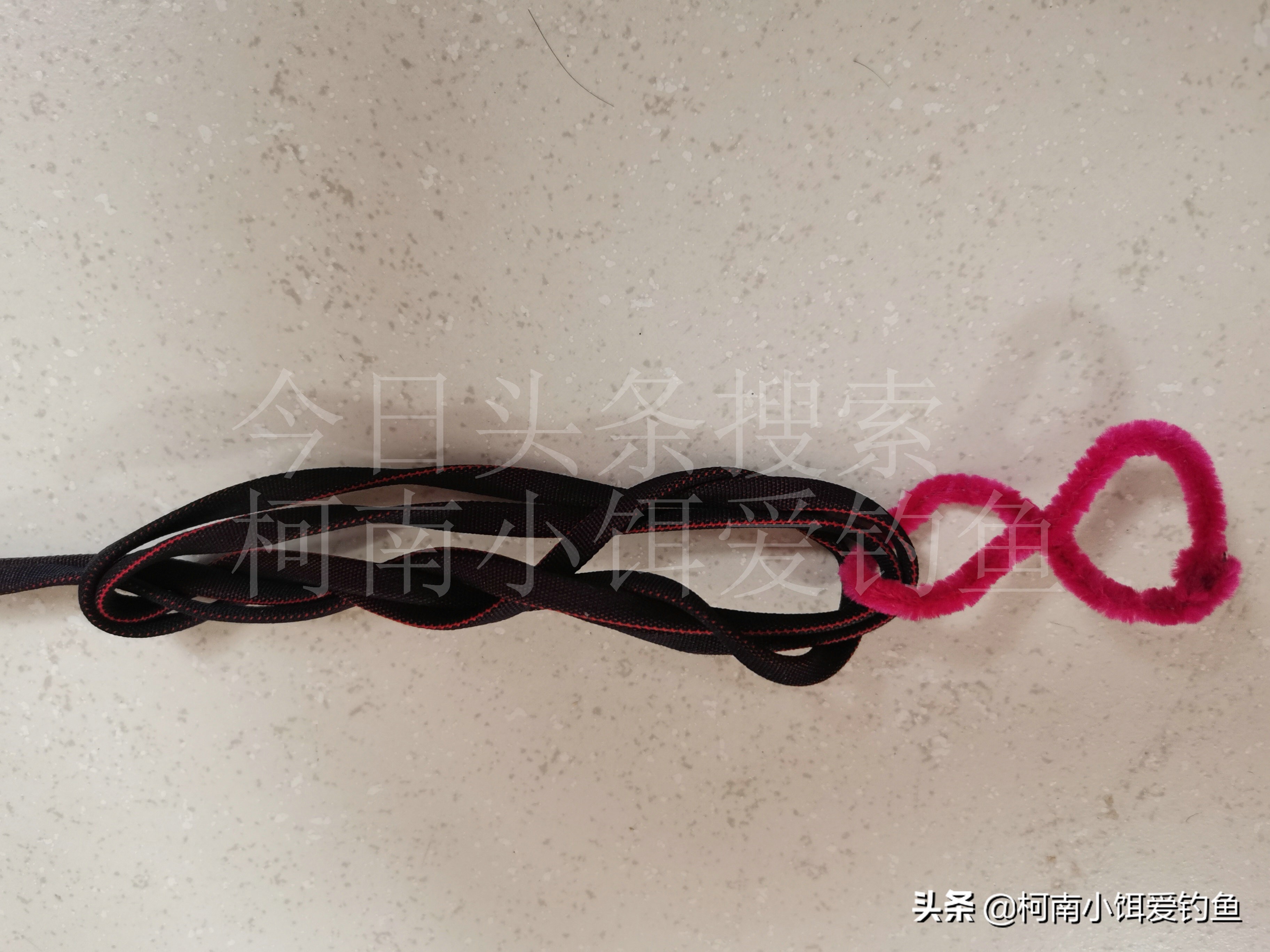 新手学钓鱼鱼线打结教程,钓鱼技巧鱼线打结方法图解