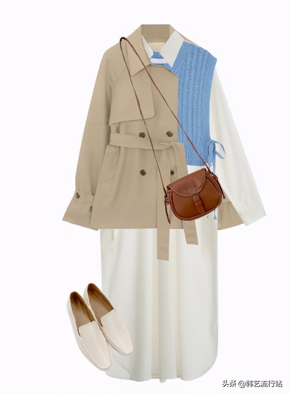 韩国风衣穿搭高级感,韩国风衣配什么衣服好看