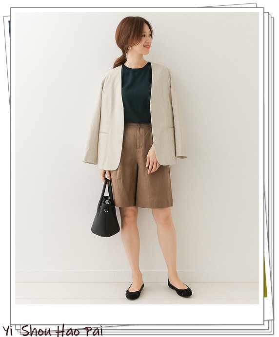 亚麻垂感裤搭配,杏色阔腿亚麻裤的搭配