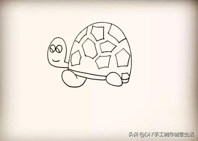怎么画小乌龟简笔画图片,怎么画简笔画小乌龟