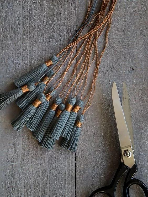 流苏饰品教程全部过程,流苏的穿法教程