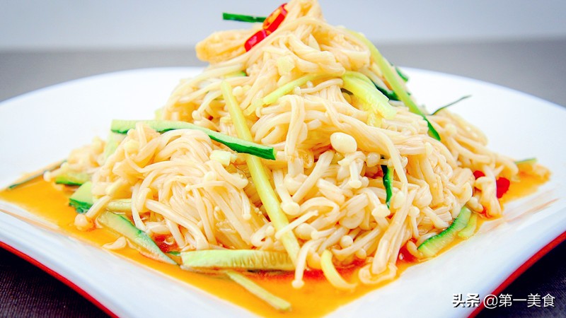 可以储存的红油金针菇做法,红油金针菇和香辣金针菇区别