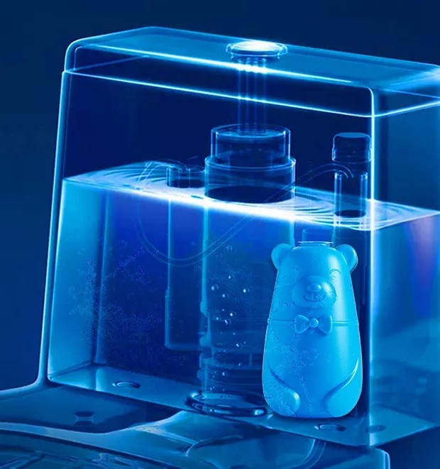 马桶水箱放一瓶洁厕液,马桶水箱里的脏东西冲不下去