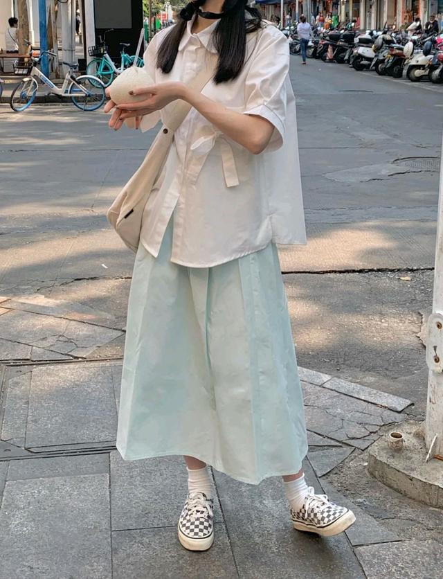 夏季鱼尾短款裙半身裙穿搭,半身裙怎么选显瘦夏款外套