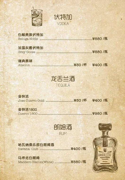 这里一定有你没见过的酒单(上)
