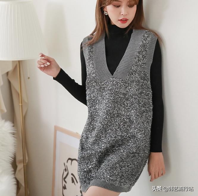 2020元旦韩国发布的新款毛衣款，再次流行休闲款，主题细节带个性