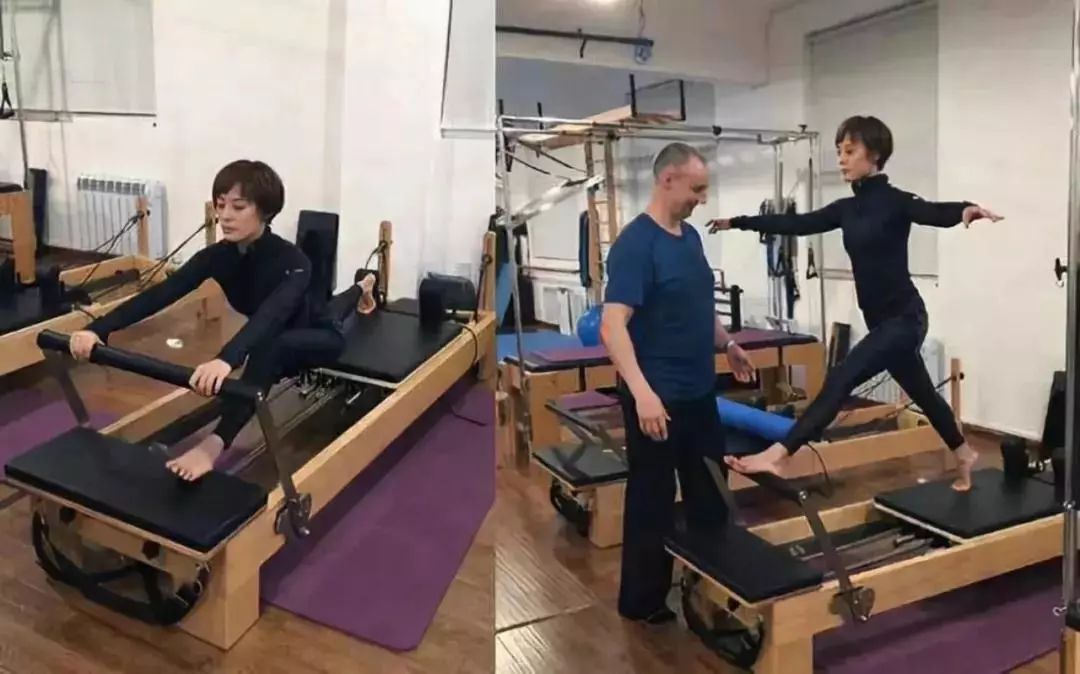 李若彤练普拉提视频,55岁李若彤晒运动照