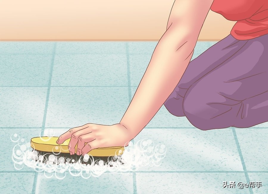 瓷砖地板清洁除味,瓷砖地板除水锈