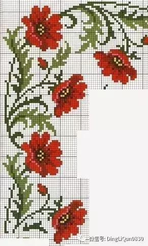 十字绣绣花图纸,十字绣刺绣花图