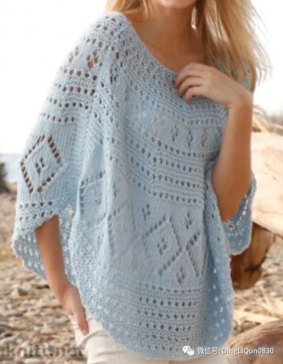 高档蕾丝钩花斗篷披肩防晒衣,针织披肩花样图片大全