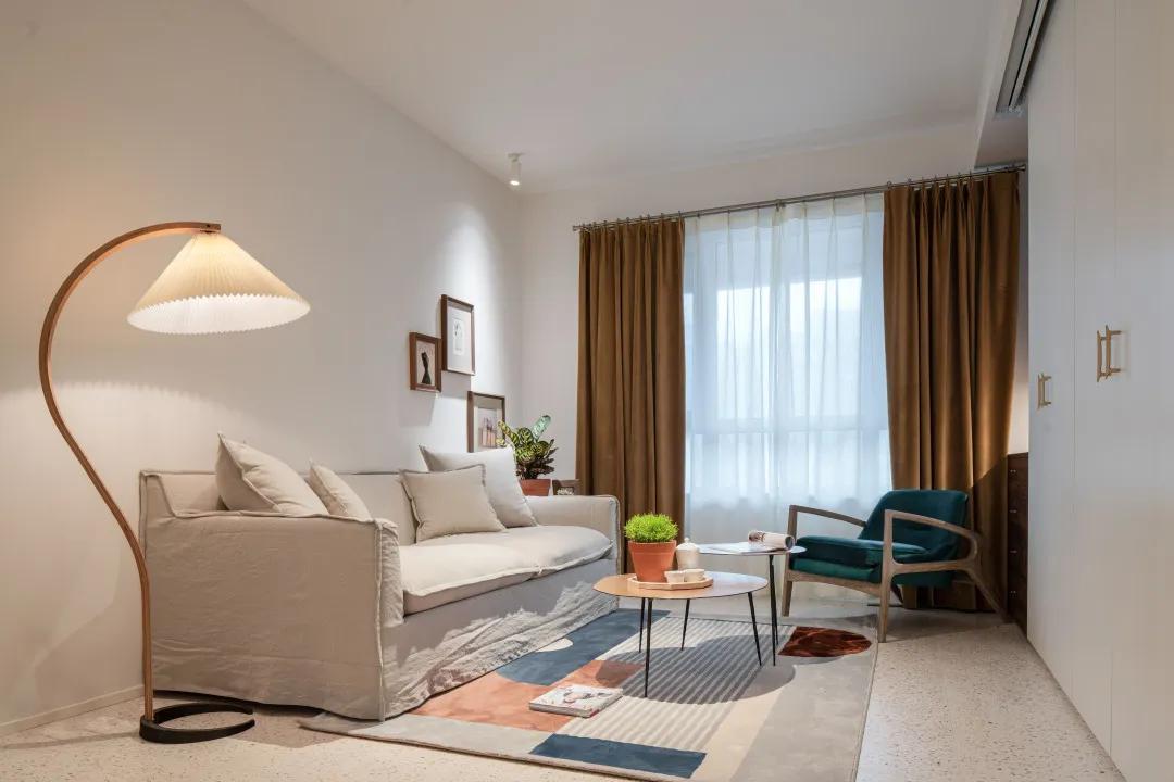 西安母女的111㎡三室暗房,拱形门、水磨石,超强储物力