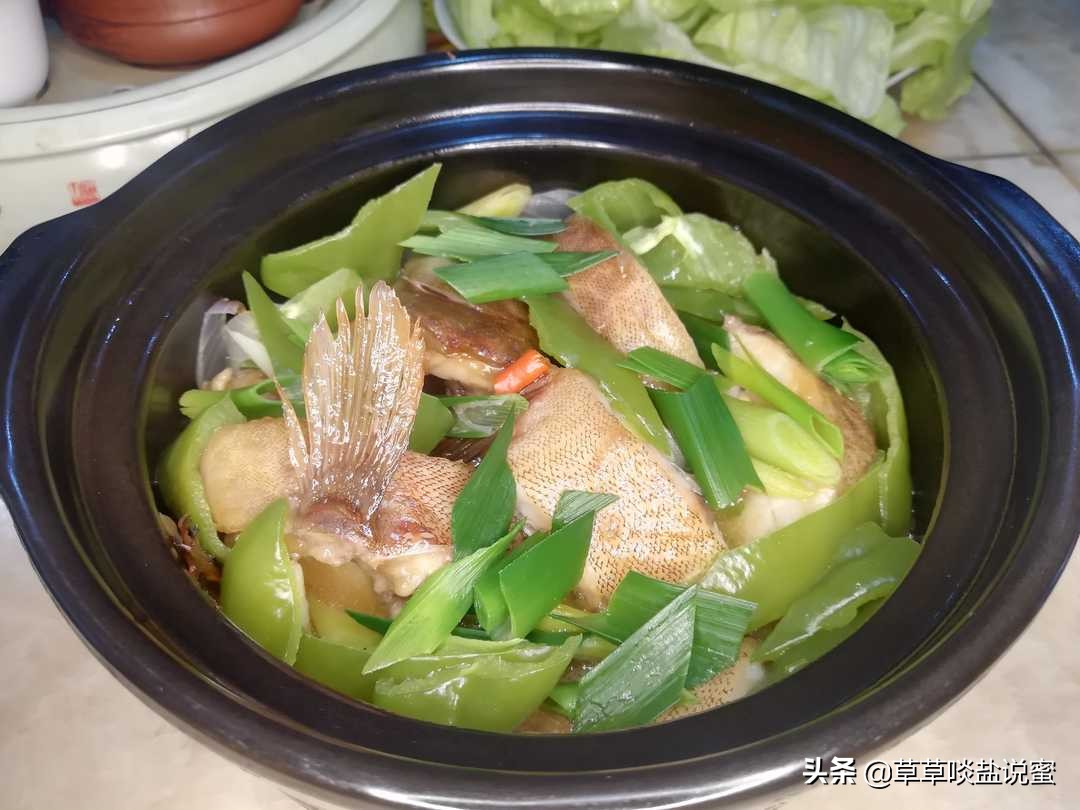 砂锅大石斑鱼最正宗的做法,潮汕砂锅生焗石斑鱼黄豆酱
