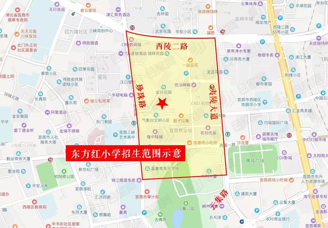 西陵区小学对应楼盘,西陵区2023年中小学划片