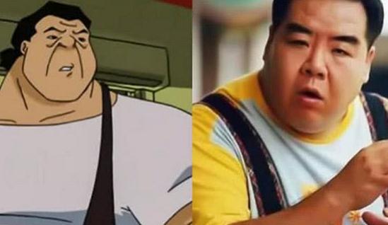 成龙历险记老爹与小玉换脸照片,成龙历险记真人版老爹打小玉图片