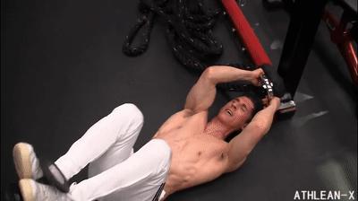 哑铃经典8个动作练腹部新手,哑铃虐腹