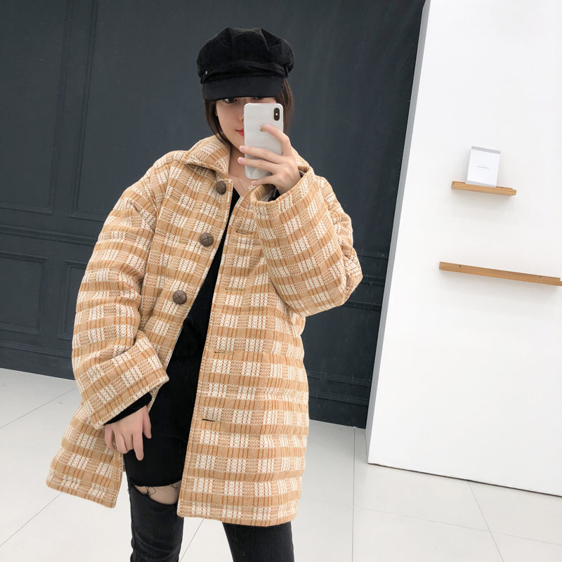 冬日穿搭长款羽绒服外套,百搭羽绒服外套冬女款大码