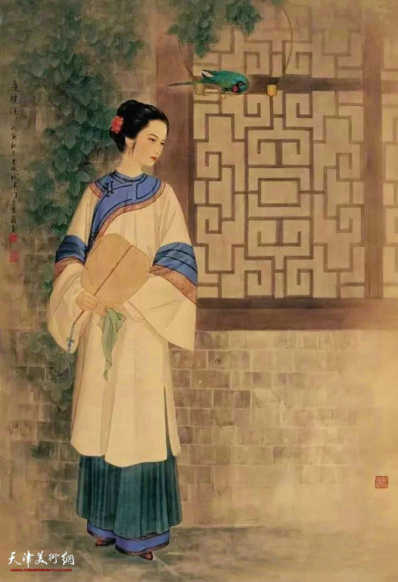 第五届中国当代工笔画大展,工笔人物画展