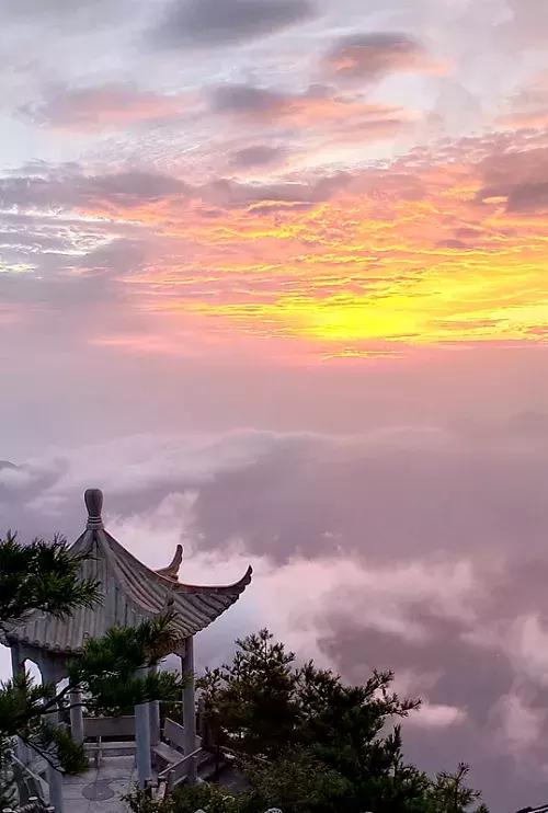 采一片天竺山的云朵别在发梢，带你感受云中漫步的奇妙幻境