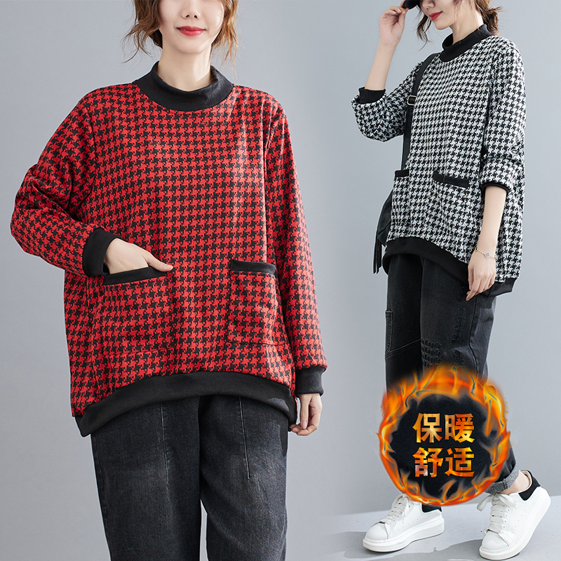 中青年女性穿搭高级感卫衣卫裤,胖女生冬季穿搭高级感套装卫衣裤