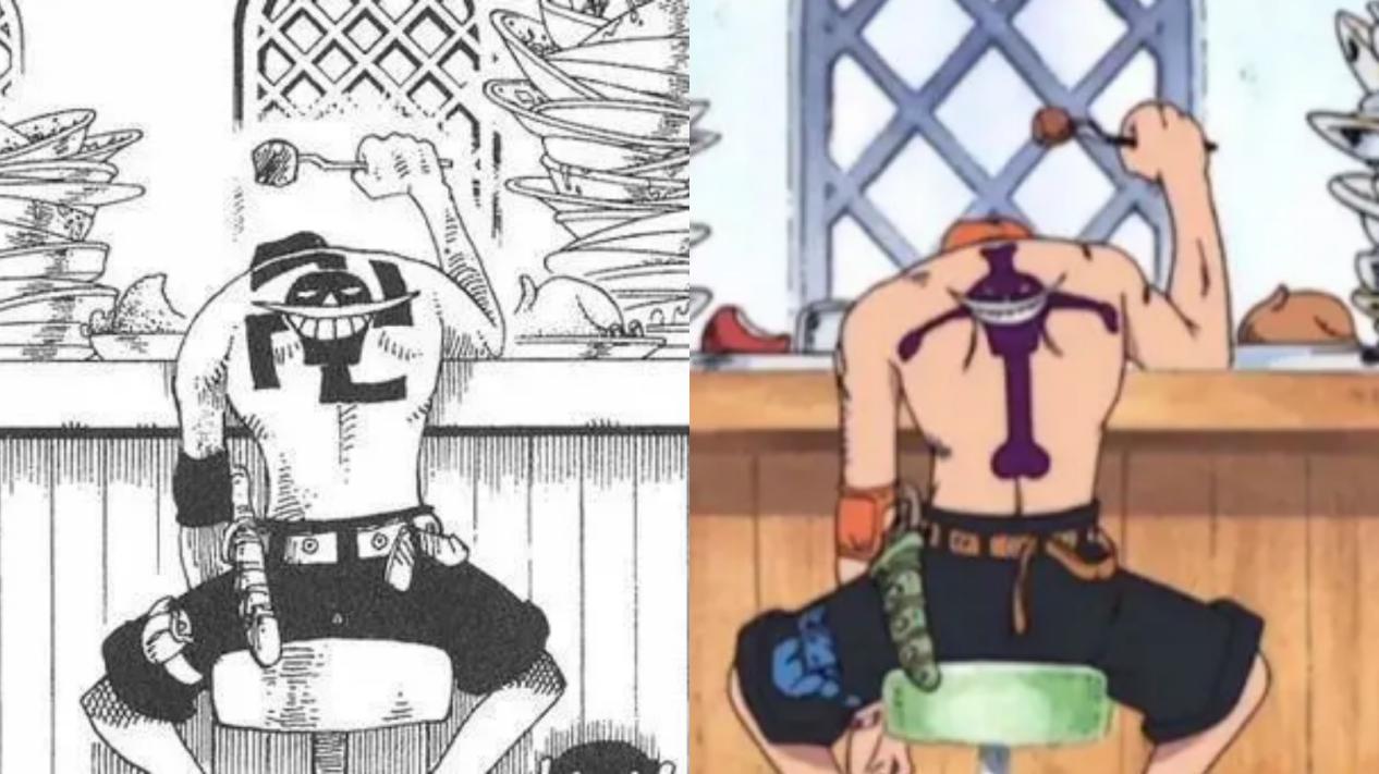 海贼王中的8大纹身,白胡子标志惨遭修改,赤犬疑似有颗少女心