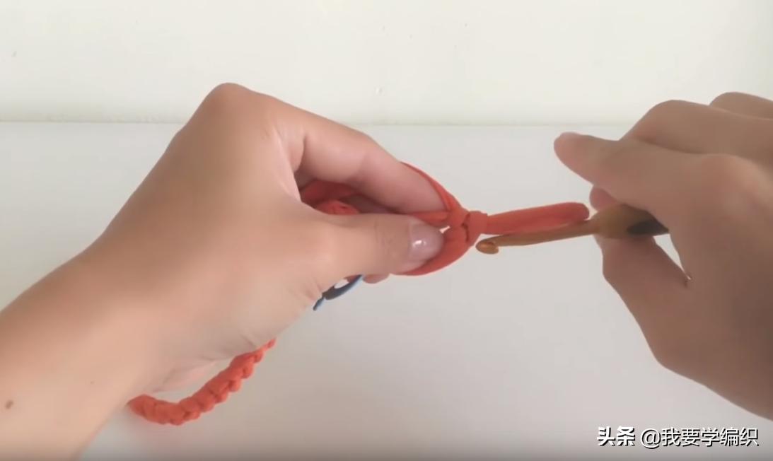 钩针花边袋,手提袋的钩织方法