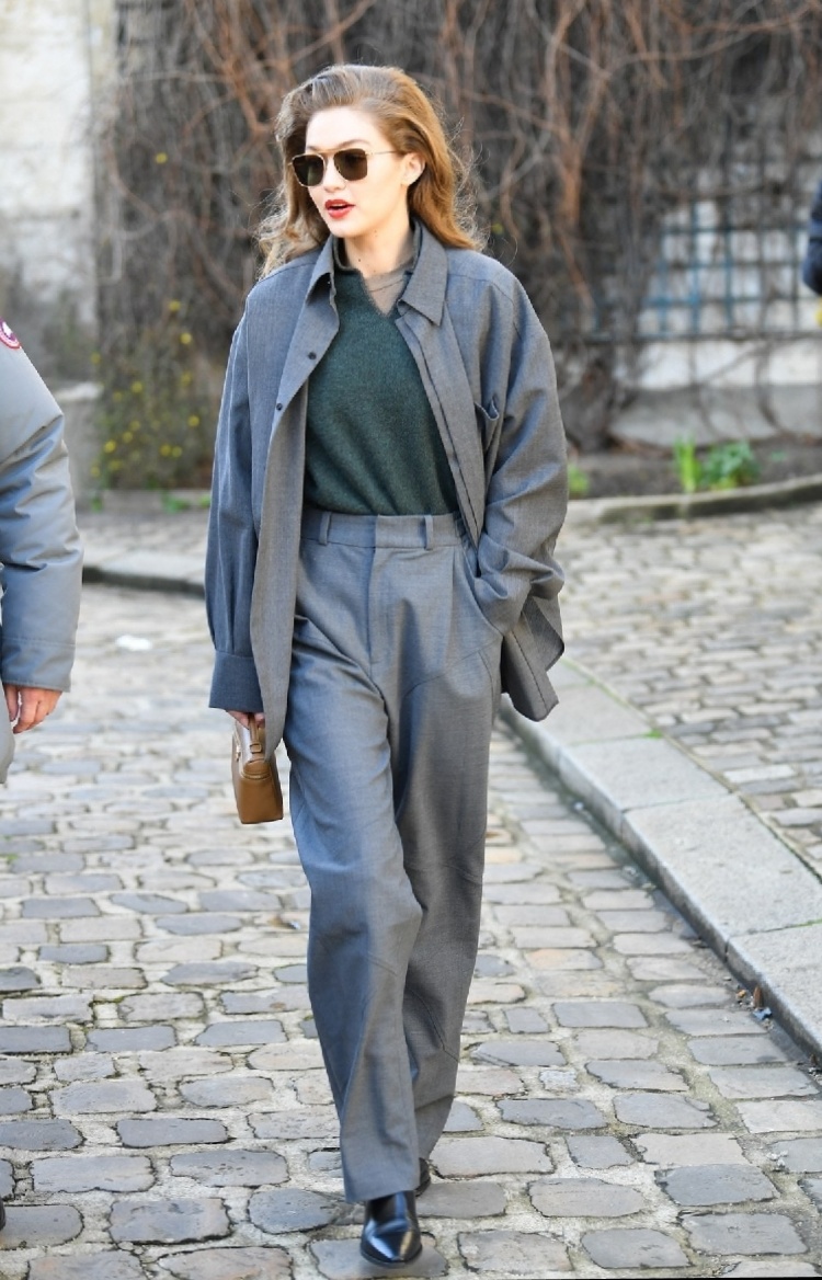 gigi最新穿搭,超模gigi穿搭集锦