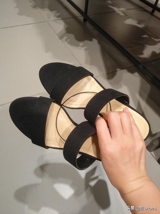 5公分凉鞋新款带拉链,hm粉凉鞋