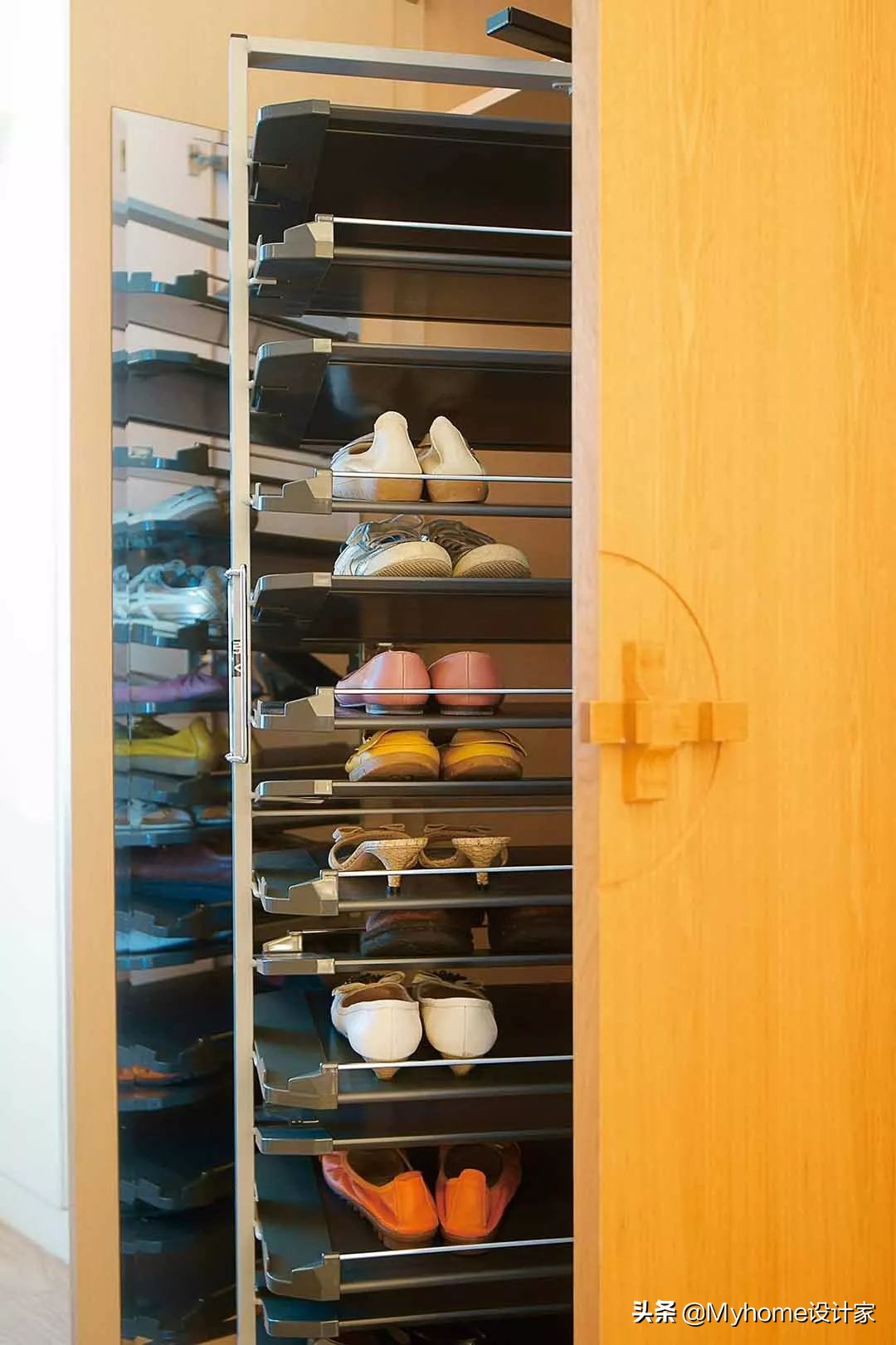 入门鞋柜收纳柜效果图,鞋柜电视墙柜子设计效果图大全