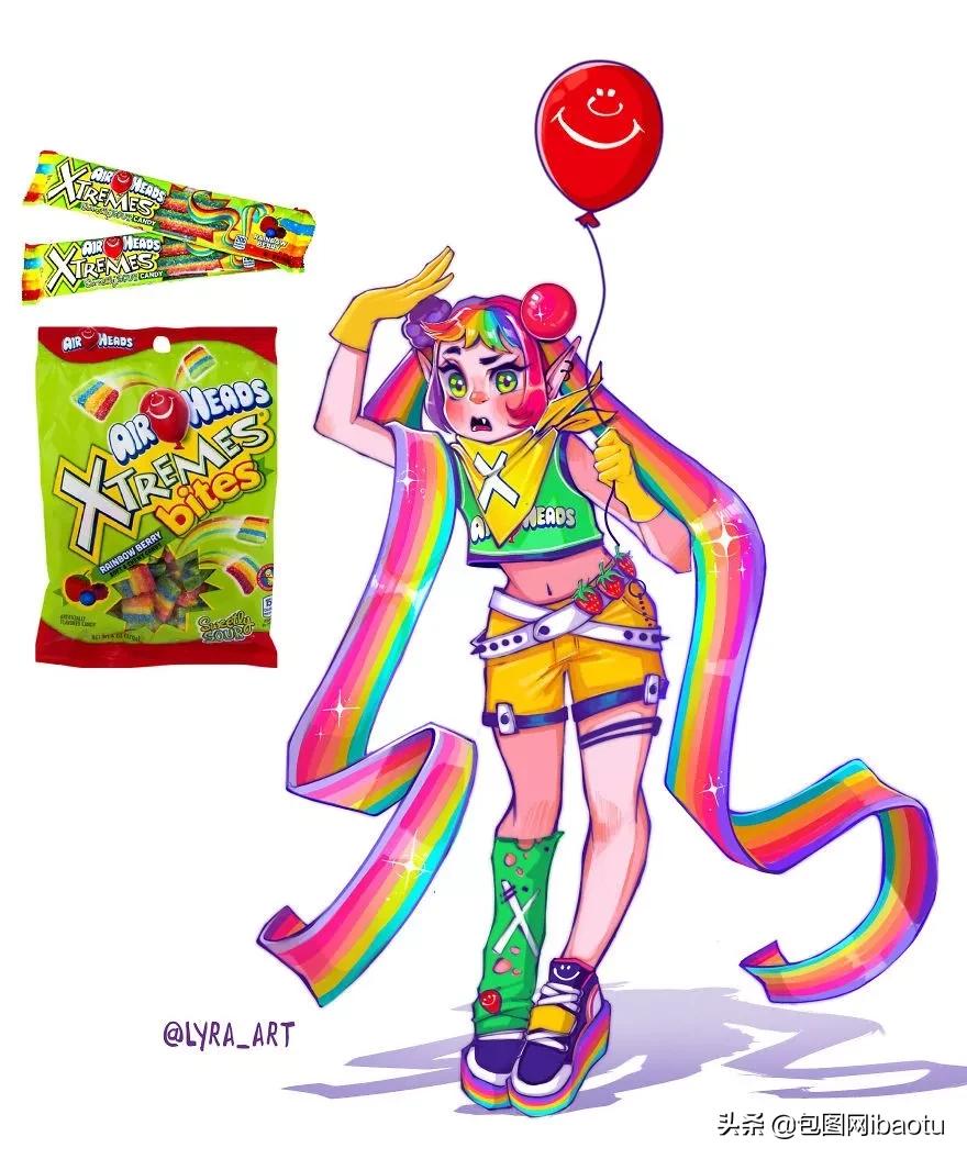 把可口可乐拟人化,把各种奶茶拟人